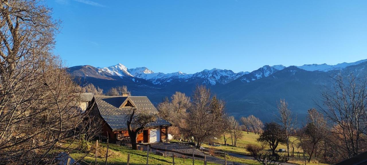 Chalet Mounette Ski Sauna Lac Embrun Puy-Sanieres Ngoại thất bức ảnh