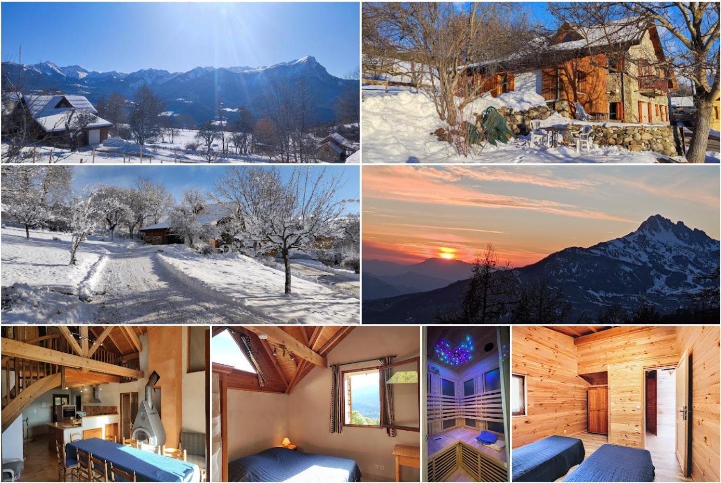 Chalet Mounette Ski Sauna Lac Embrun Puy-Sanieres Ngoại thất bức ảnh